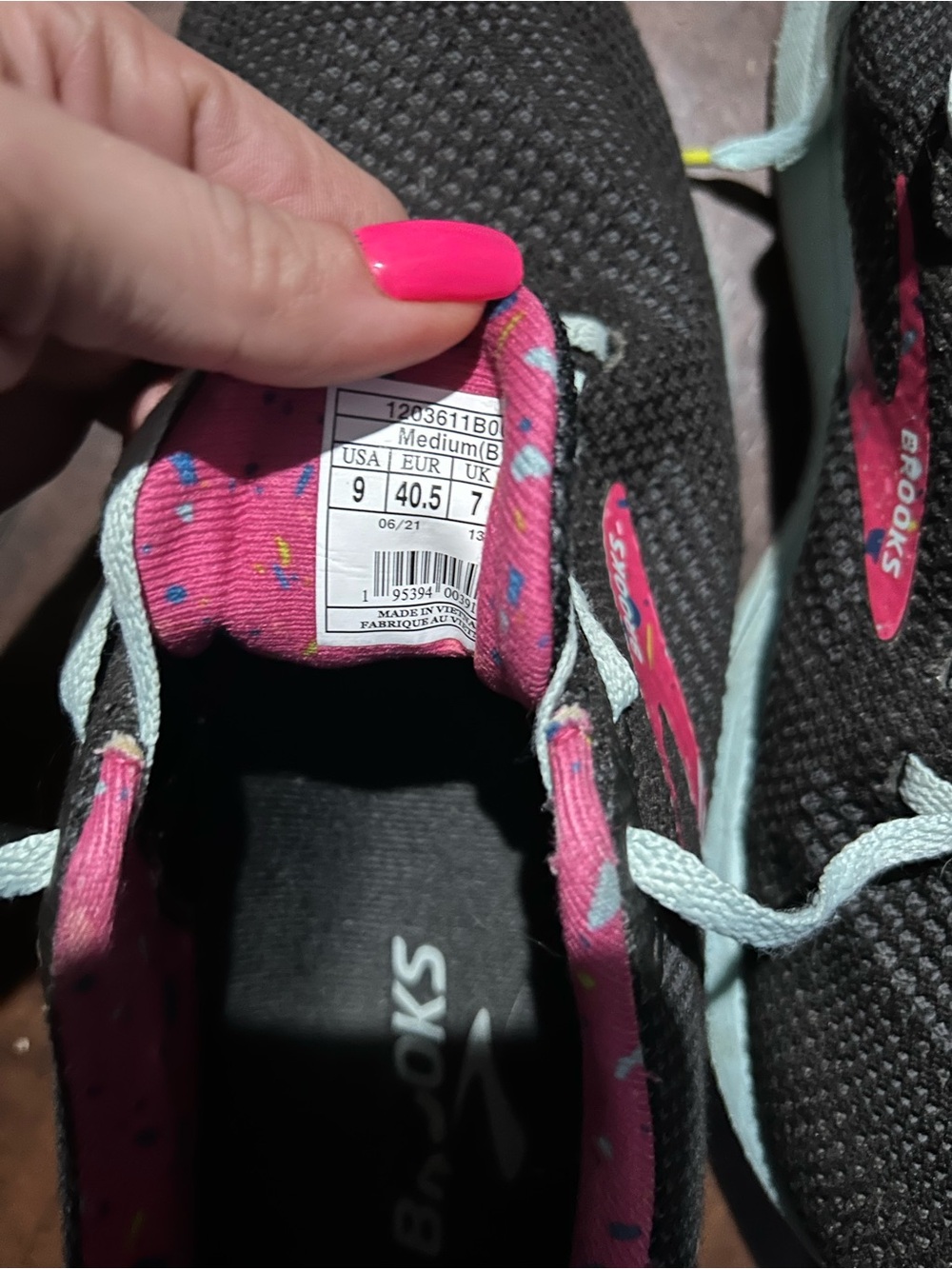Brooks Women's Brown and Pink Running Sneakers - Picture 3 of 3